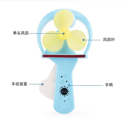 夏季创意卡通儿童小风扇按压式手持手动风扇迷你便携手压风扇玩具